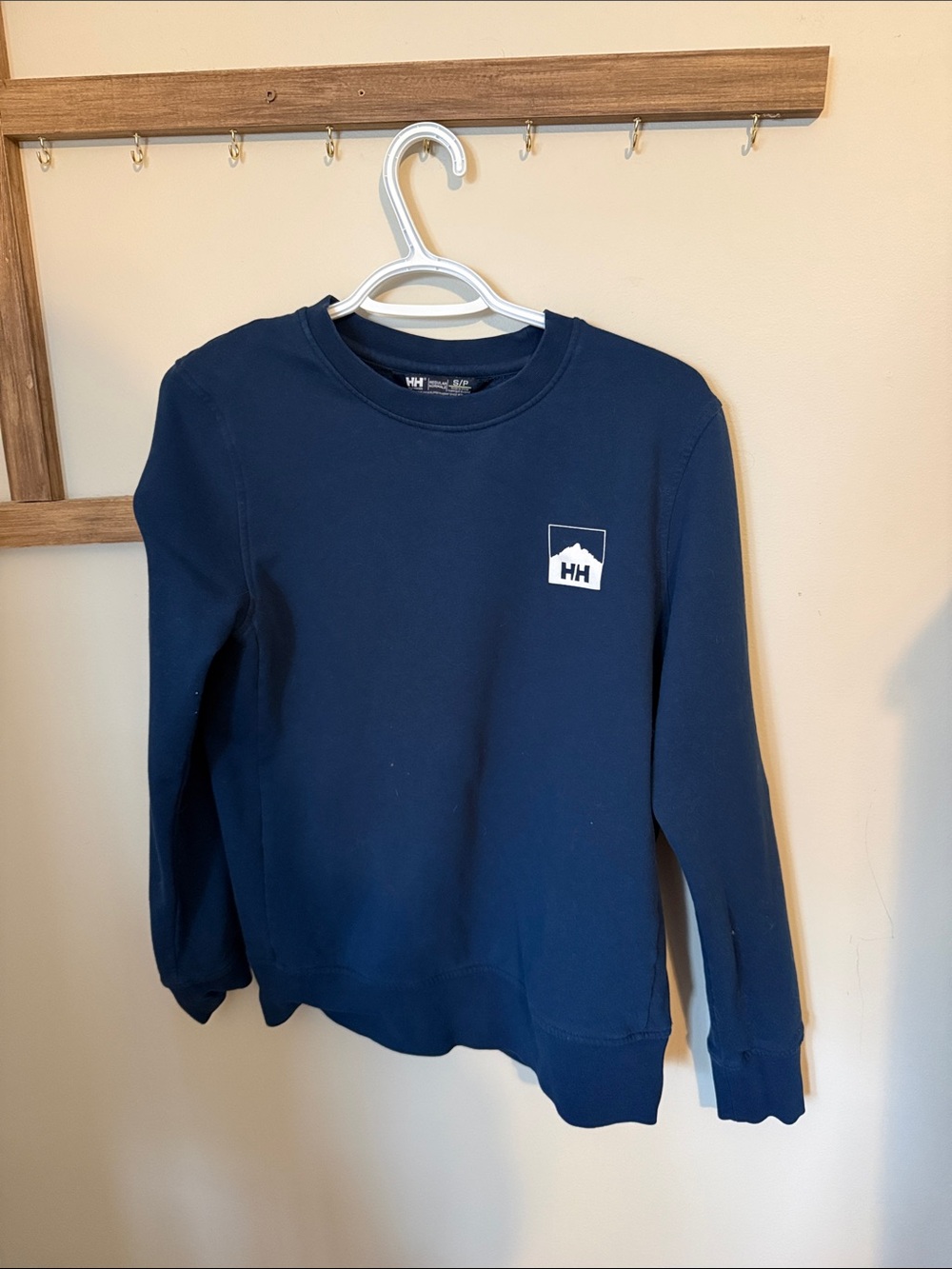 Helly Hansen Navy Blue Crewneck Sweatshirt with Chest Logo